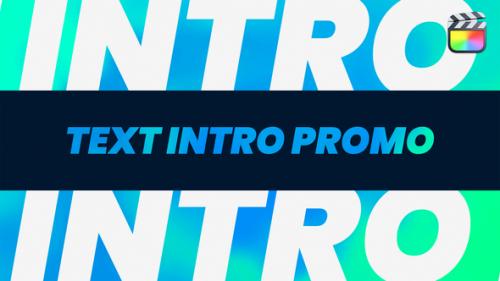 Videohive - Text Intro Promo | Final Cut Pro X - 39179944 - 39179944