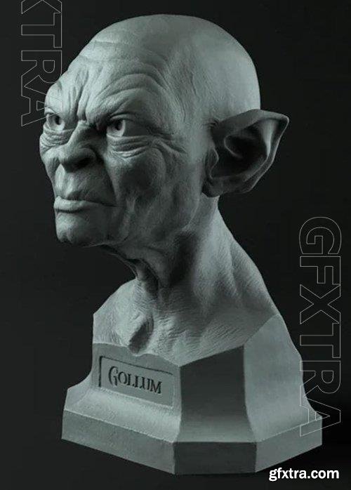 Gollum Bust 3D Print