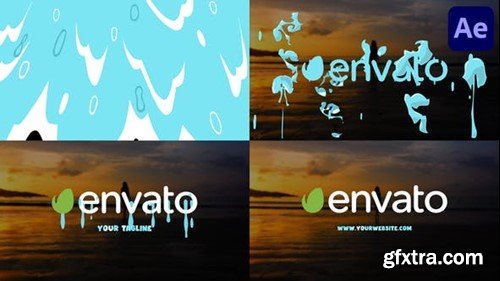 Videohive Ocean Wave Cartoon Logo Opener for After Effects 39227310