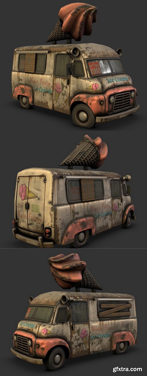 Icecream Truck 3D Model