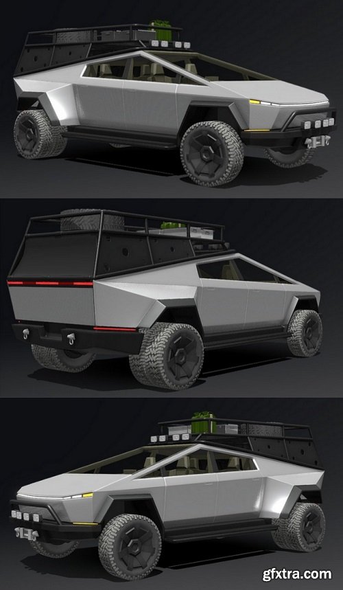 Tesla Cybertruck Off-Road 3D Model