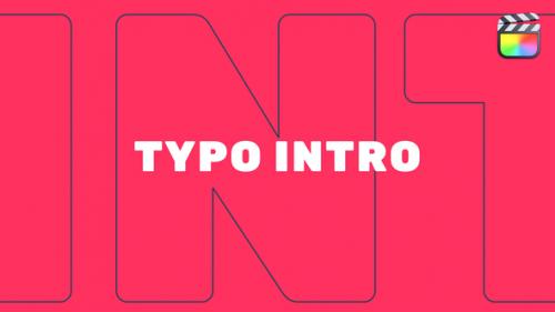 Videohive - New Typo Intro | Final Cut Pro X - 39168661 - 39168661