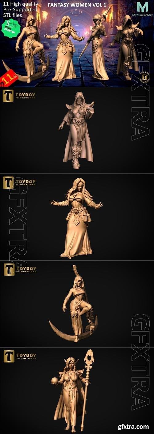 ToyDoy Miniatures - Fantasy women vol 1 3D Print