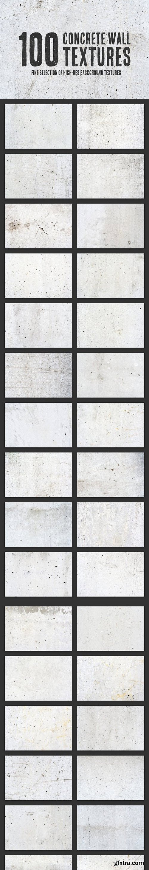 100 Concrete Wall Textures Bundle