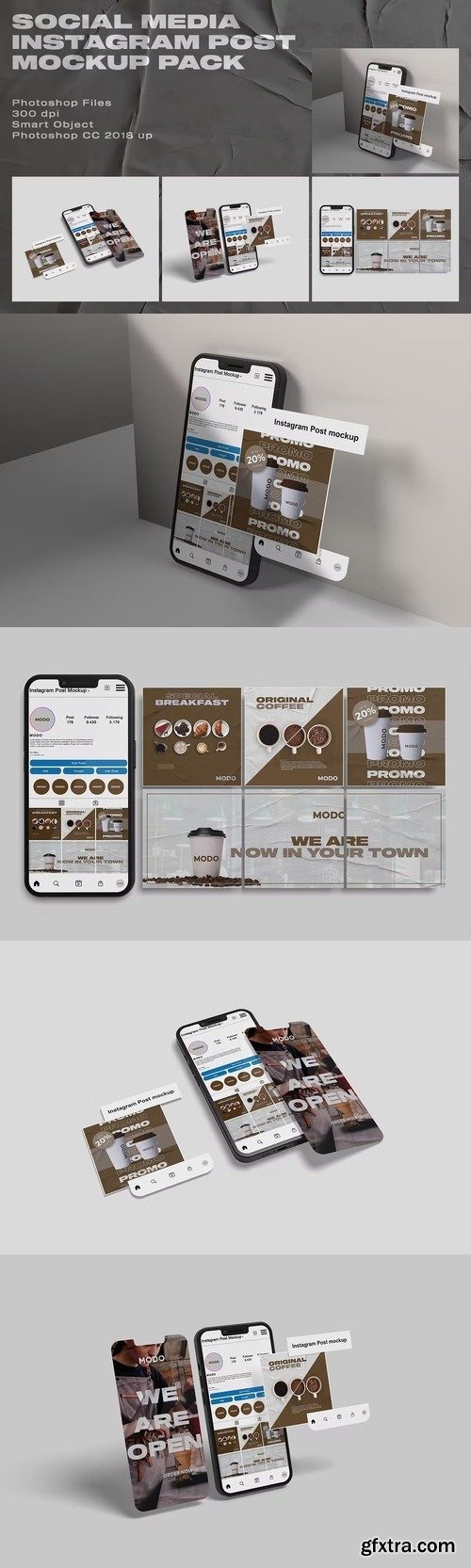 FA - Social Media Instagram Post Mockup Pack