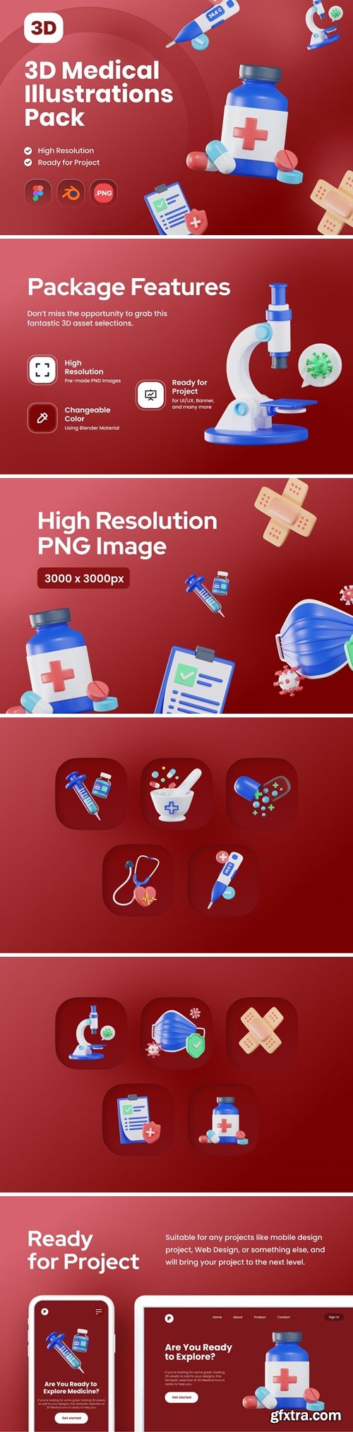 3D Medical Illustrations Pack CPZUAJ4