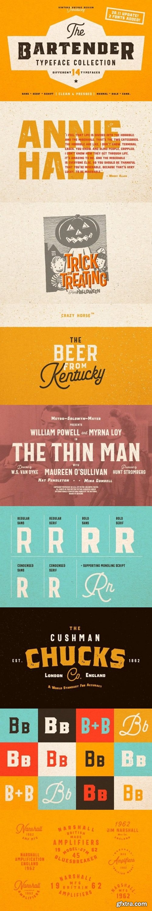 The Bartender Font Family