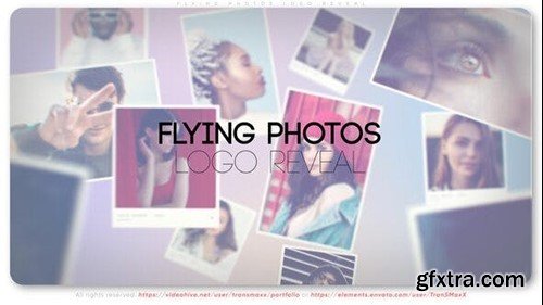 Videohive Flying Photos Logo Reveal 39441436