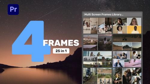 Videohive - Multi Screen Frames Library - 4 Frames for Premiere Pro - 39385515 - 39385515