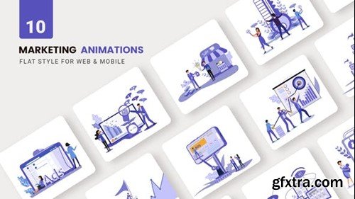 Videohive Marketing Animations - Flat Concept 39424101