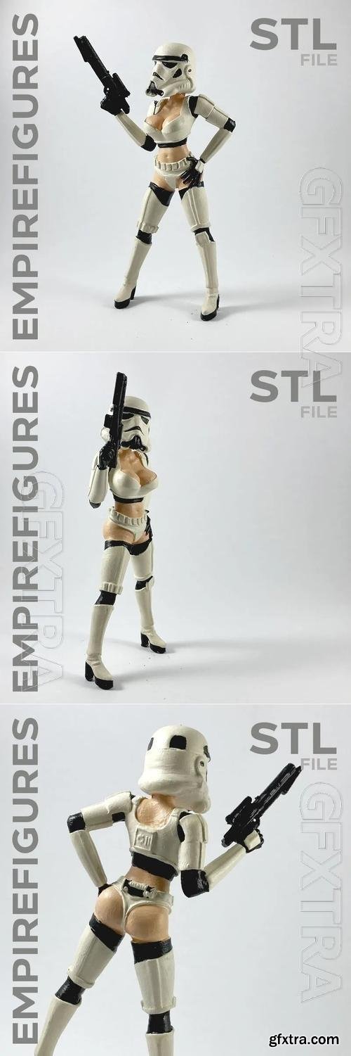 Sexy Stormtrooper B - Empire Figures 3D Print