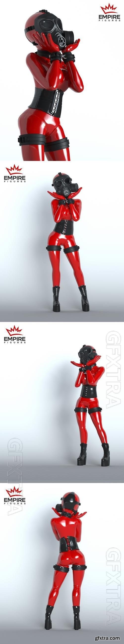 Gasmask Girl - Empire Figures 3D Print