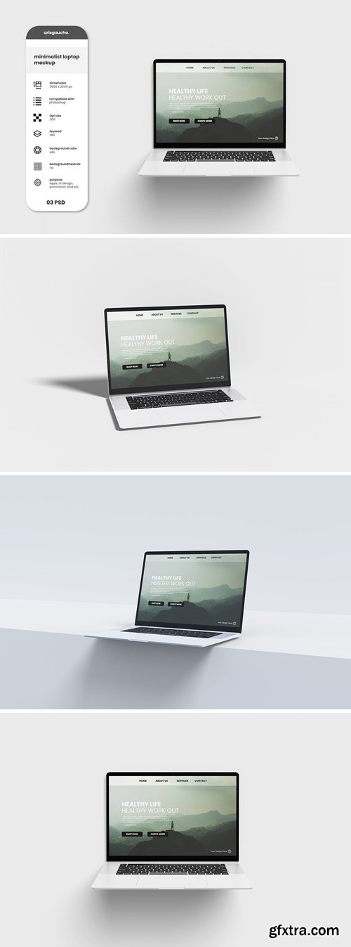 Minimalist Laptop - Mockup HCXAJD7