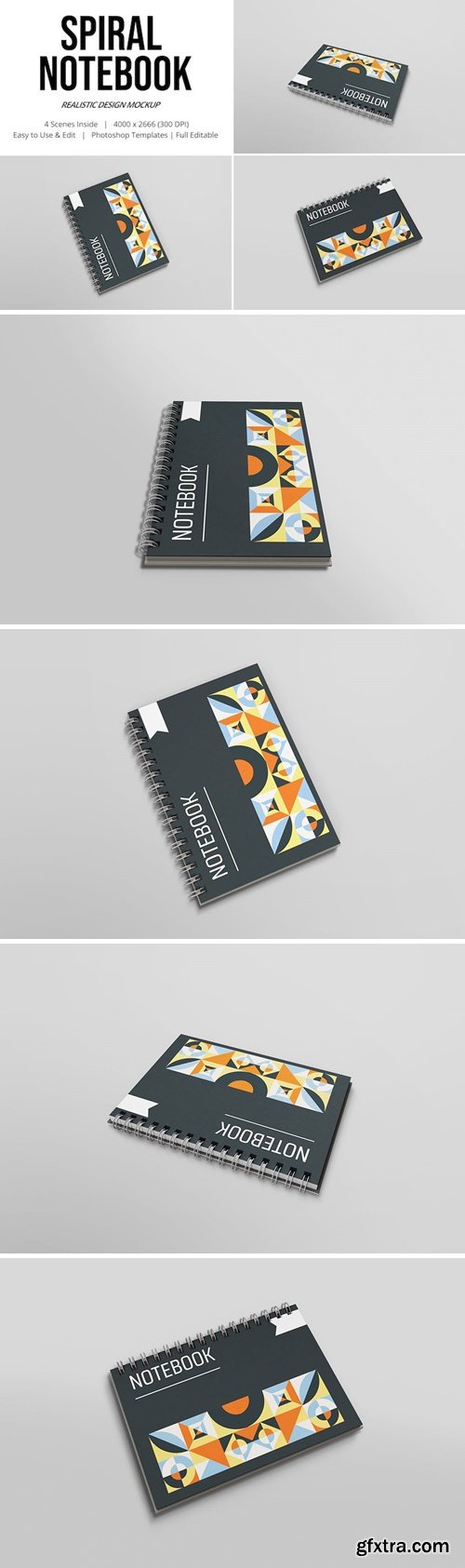 Spiral Notebook Mockups M4JFWZ6