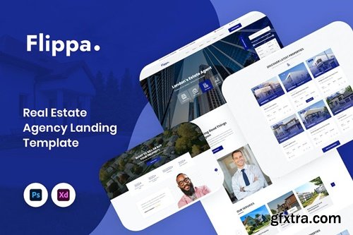 Flippa - Real Estate Agency Landing Template LH5QU4B