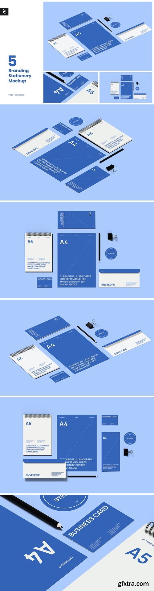 Branding Stationery Mockup PSD Template KVGE6MM