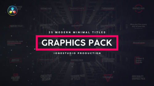 Videohive - Minimal Titles for Davinci Resolve - 39433877 - 39433877