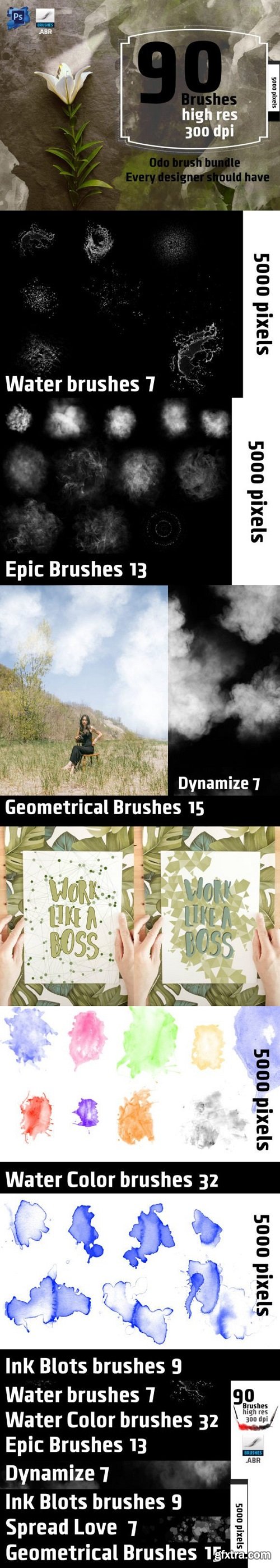 90 Realistic Brushes