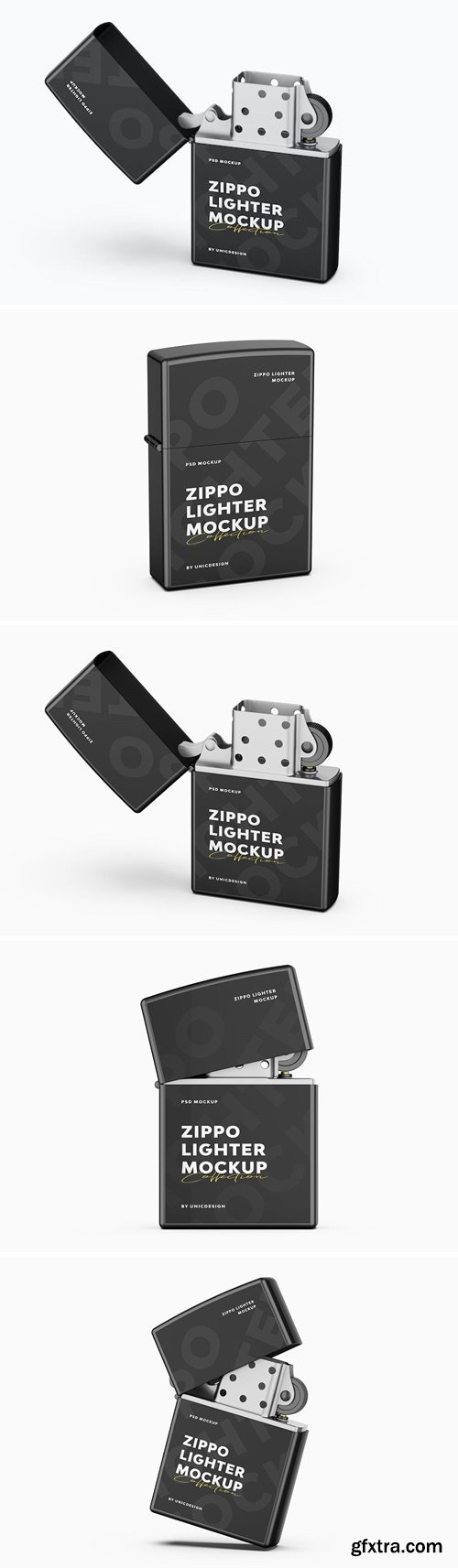 Zippo Lighter Mockup BJR3GBL