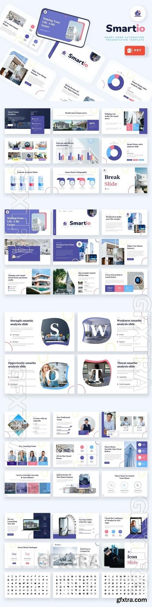 Smartio - Smart Home Powerpoint Template LQ9N6HS