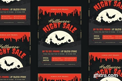 Halloween Night Sale - Flyer SYJB3V3