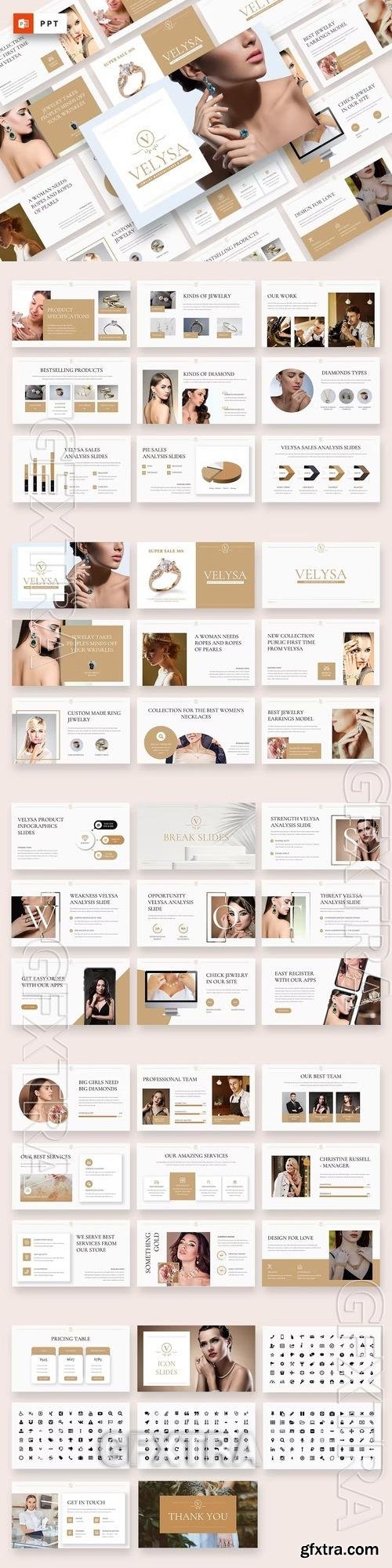 VELYSA - Jewelry Powerpoint Template 2UAK76J