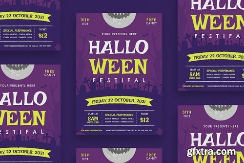 Halloween Night Festival - Flyer V3V784V