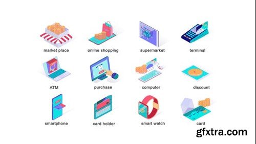 Videohive Types of payment - Isometric Icons 39425932