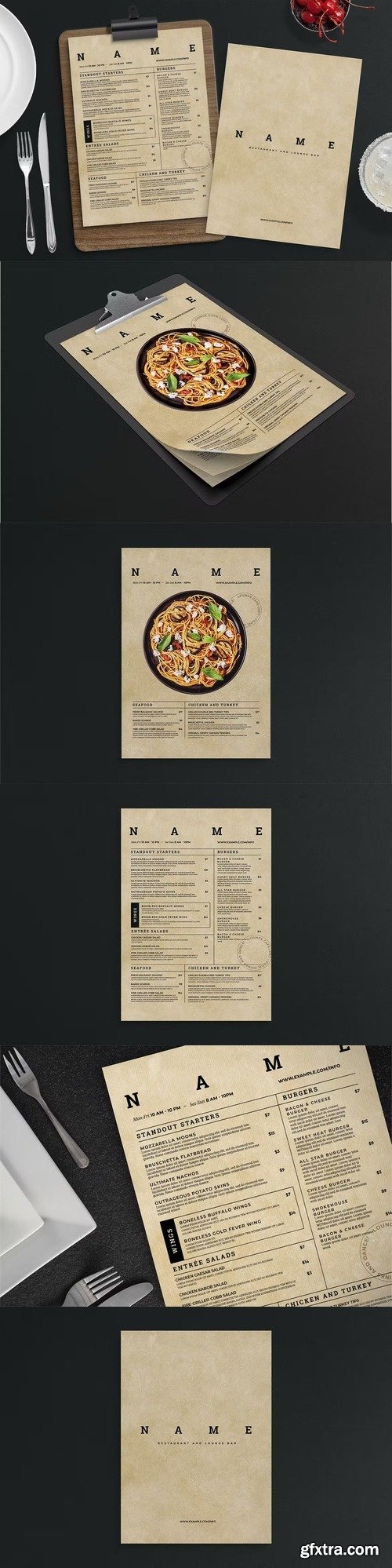 Simple Menu Template