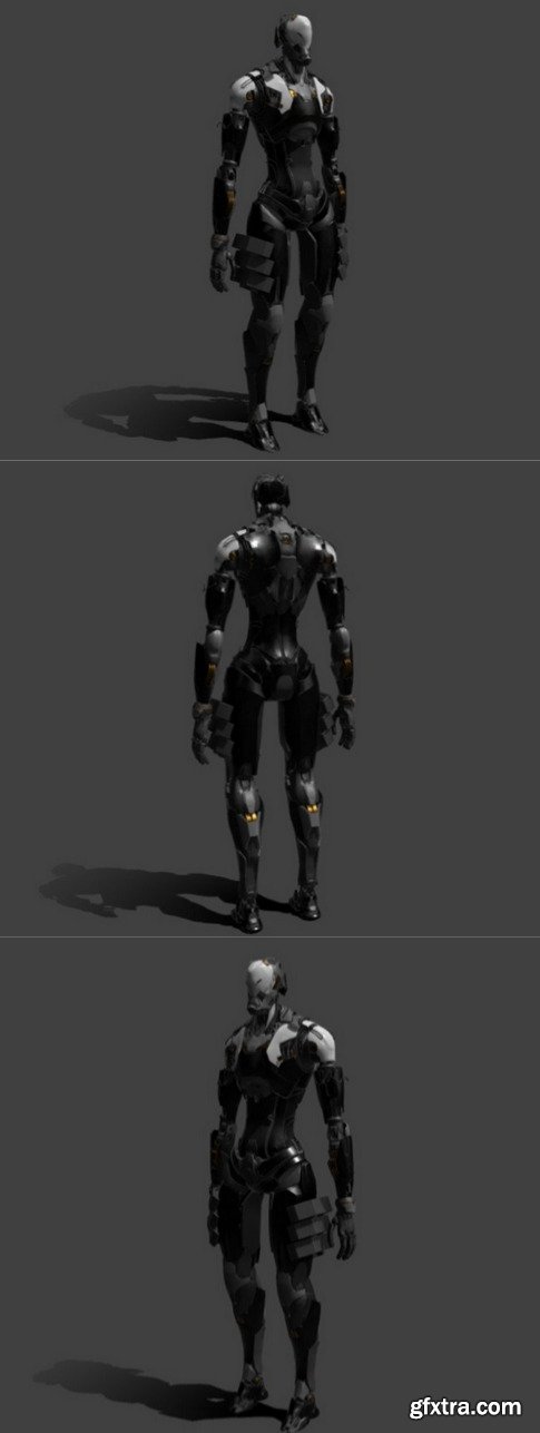 Cyborg 3D Model