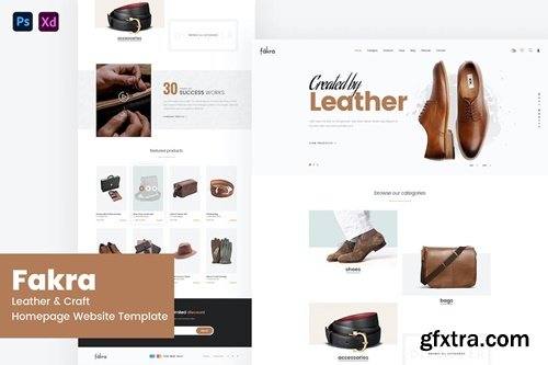 Fakra - Leather & Craft Website Design P8UZWDZ