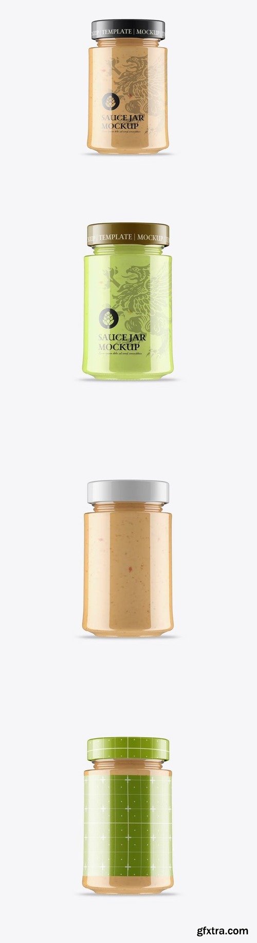 Colorful Sauce Jar Mockup