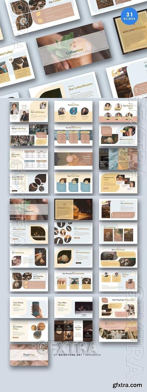 Powerpoint Template - Coffee Mint NCTCVDY