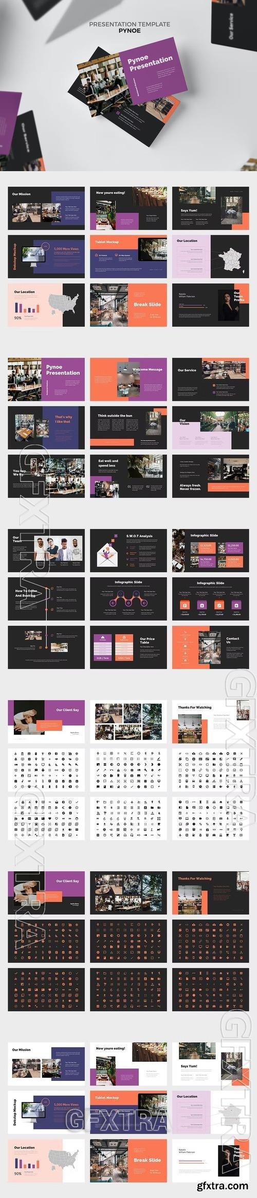 Pynoe : Restaurant Business Powerpoint Template 62VB9X6