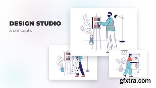 Videohive Design studio - Flat concepts 39472561