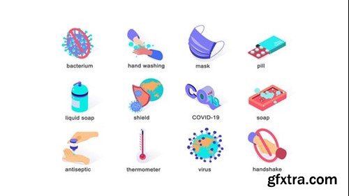 Videohive Virus prevention - Isometric Icons 39427627