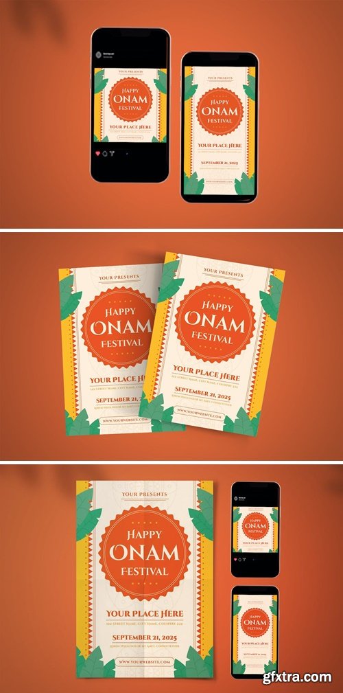 Onam Festival Flyer Set #12 NUZFKXF