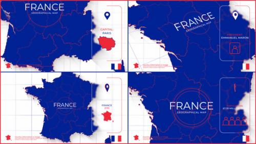 Videohive - France Map Promo - 39489339 - 39489339