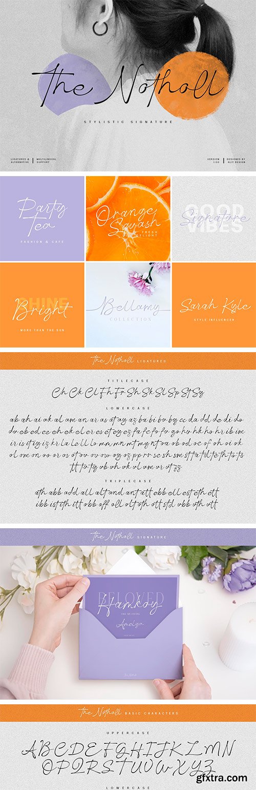 The Notholl Script font