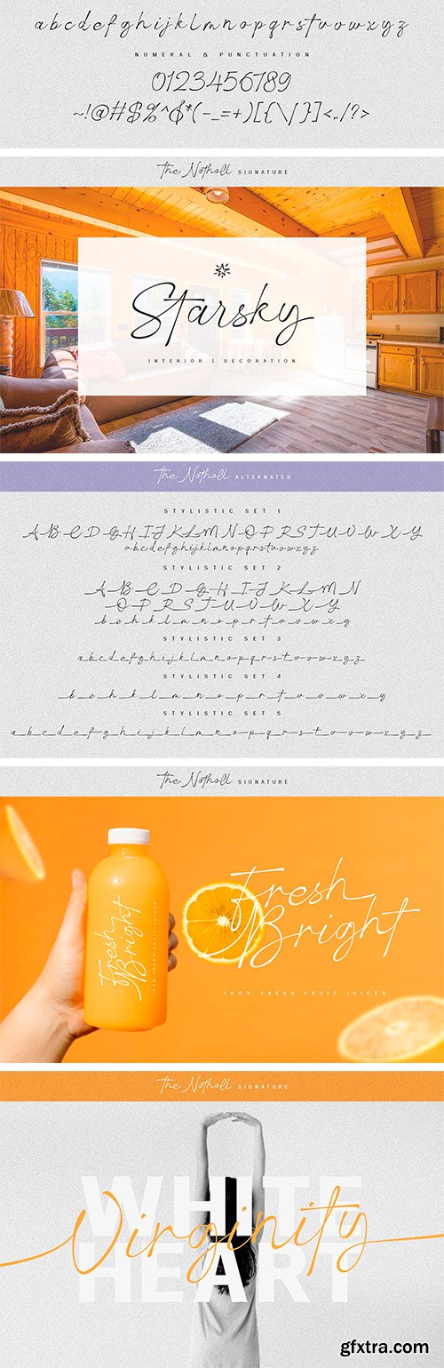 The Notholl Script font