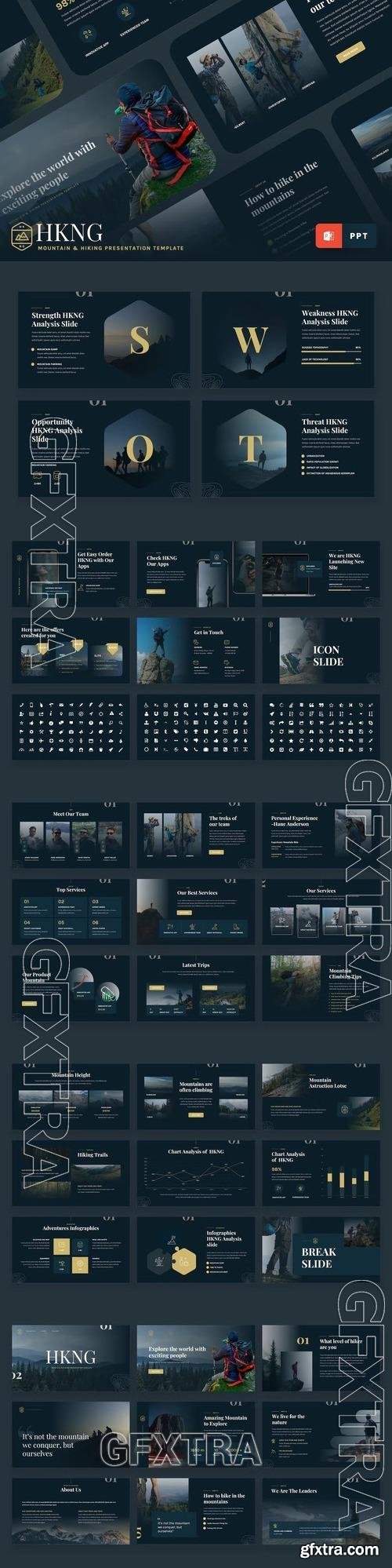 HKNG - Mountain & Hiking Powerpoint Template NGEGFCM