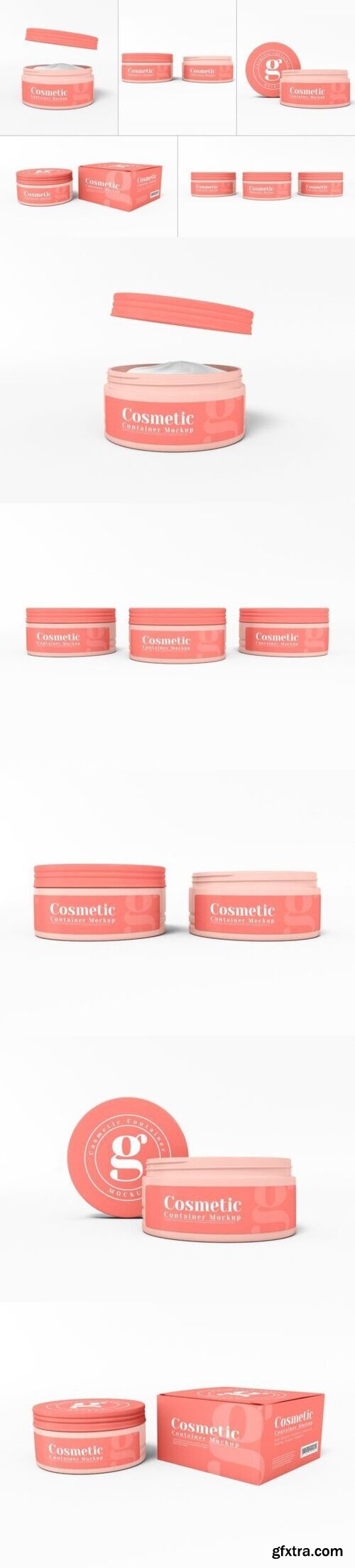 Cosmetic Cream Container Branding Mockup