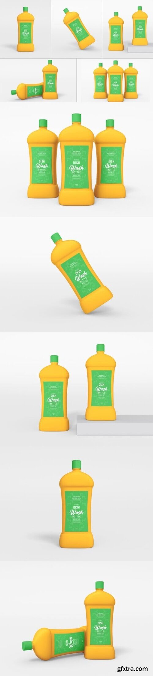 Cleaning Detergent Spray Bottle Mockup