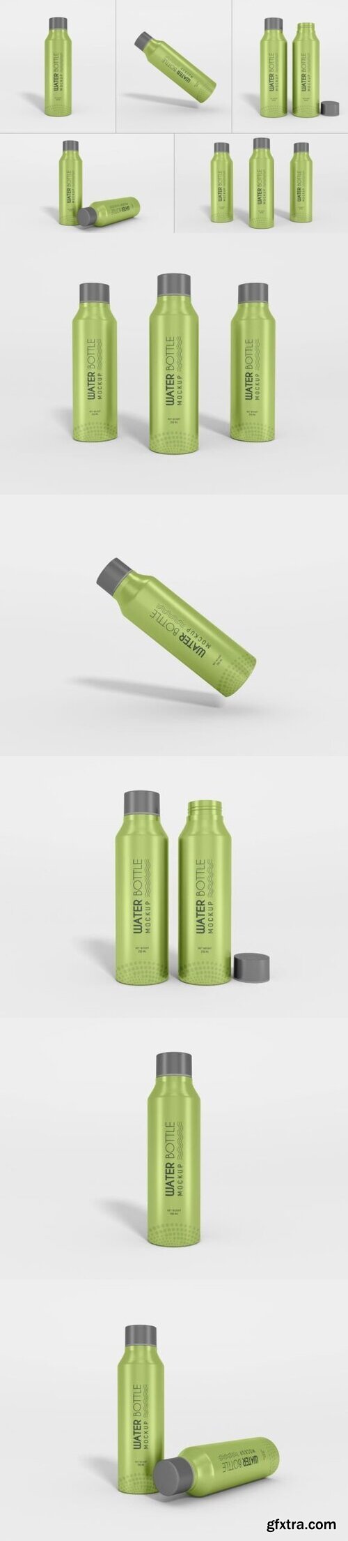 Water Bottle Branding Mockup Set