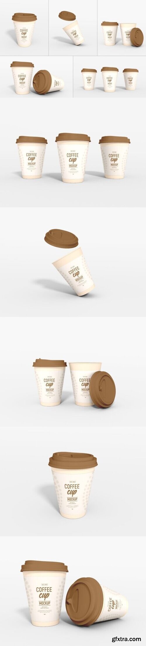 Take Away Paper Cup Mockup Set