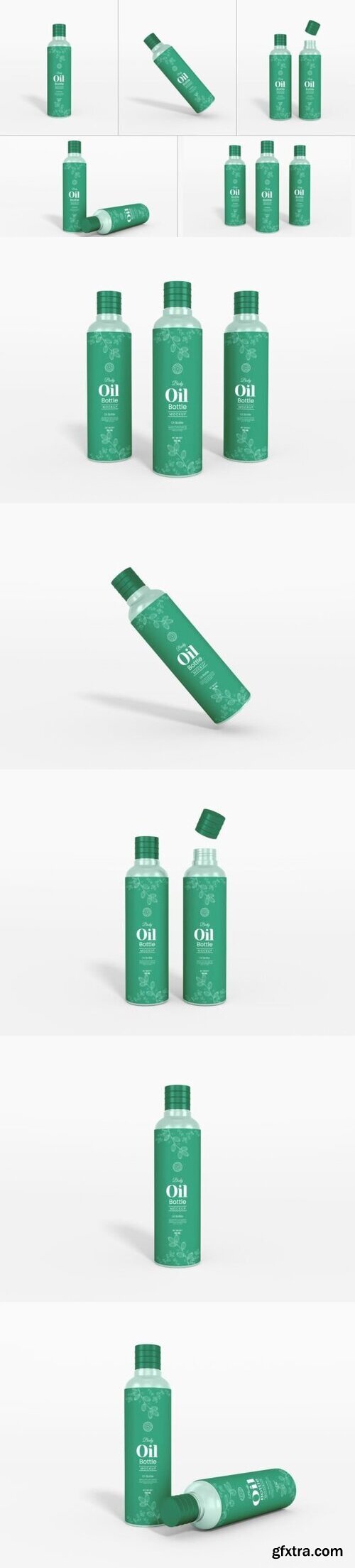 Essential Skin Oil Bottle Mockup Set