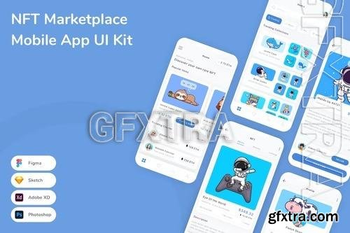 NFT Marketplace Mobile App UI Kit VDSERKQ