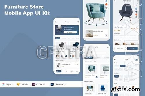 Furniture Store Mobile App UI Kit V5CT6Z2