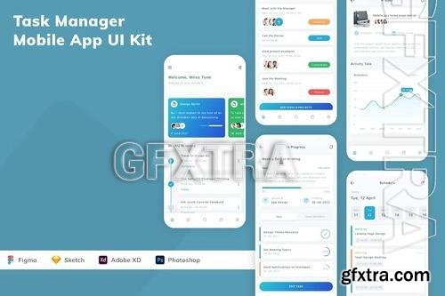 Task Manager Mobile App UI Kit YGC2U34