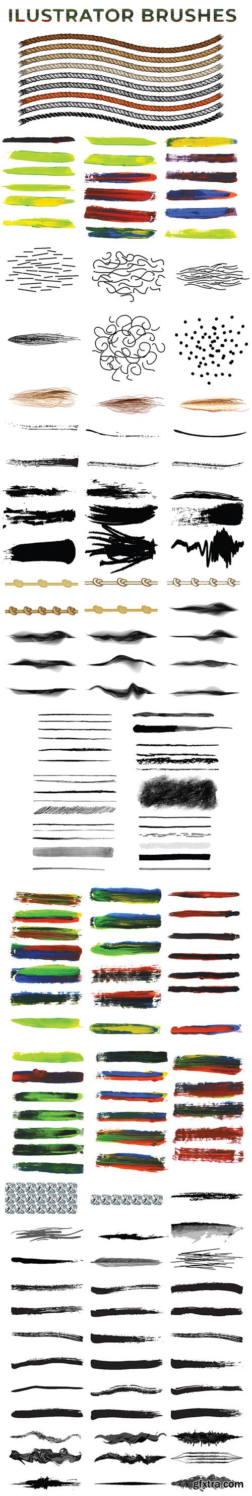 160+ Vector Brushes Collection for Illustrator